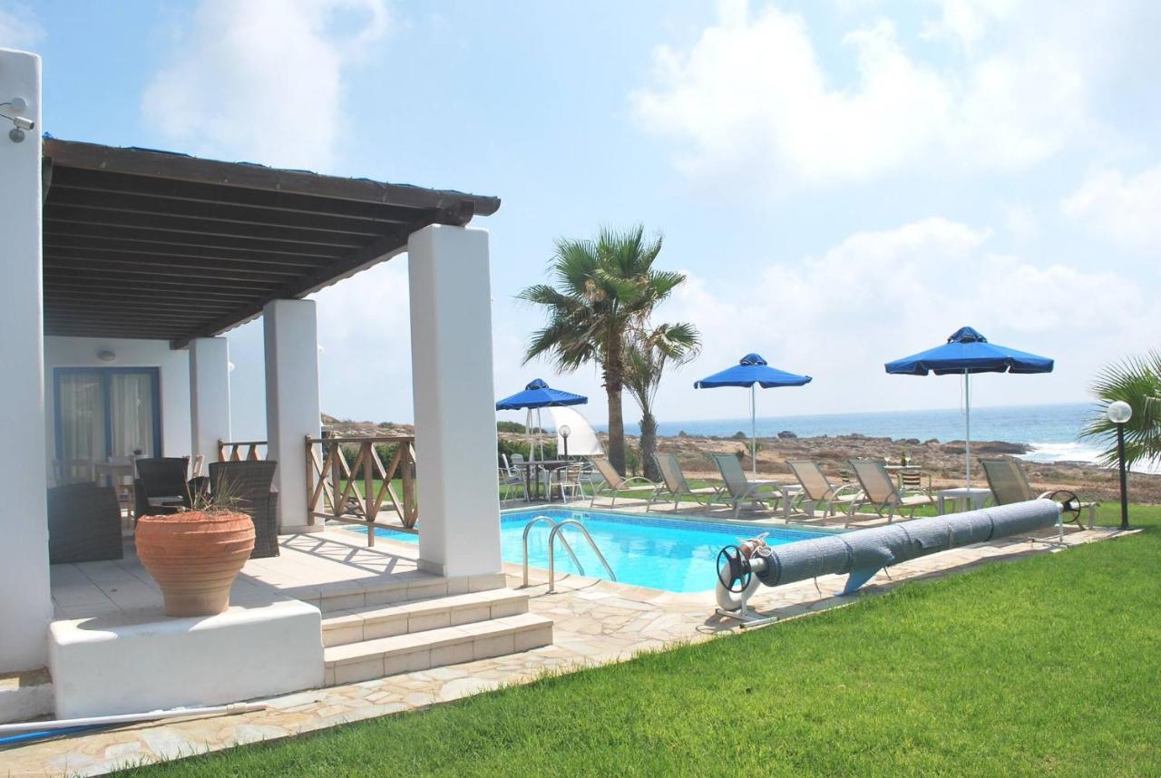 Sea Front Villa, Heated Private Pool, Amazing Location Paphos 323 Kissonerga Dış mekan fotoğraf