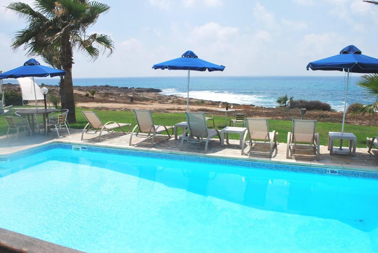 Sea Front Villa, Heated Private Pool, Amazing Location Paphos 323 Kissonerga Dış mekan fotoğraf