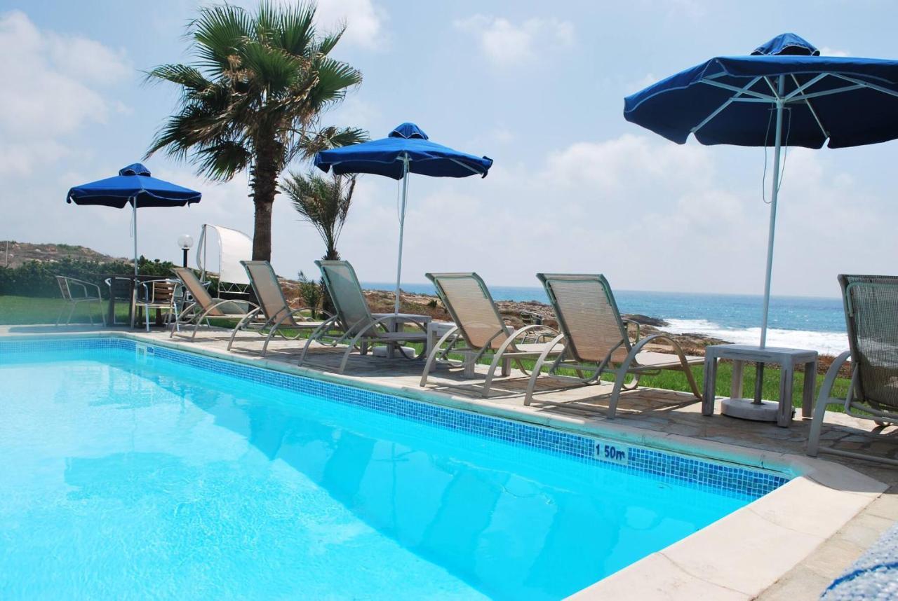 Sea Front Villa, Heated Private Pool, Amazing Location Paphos 323 Kissonerga Dış mekan fotoğraf