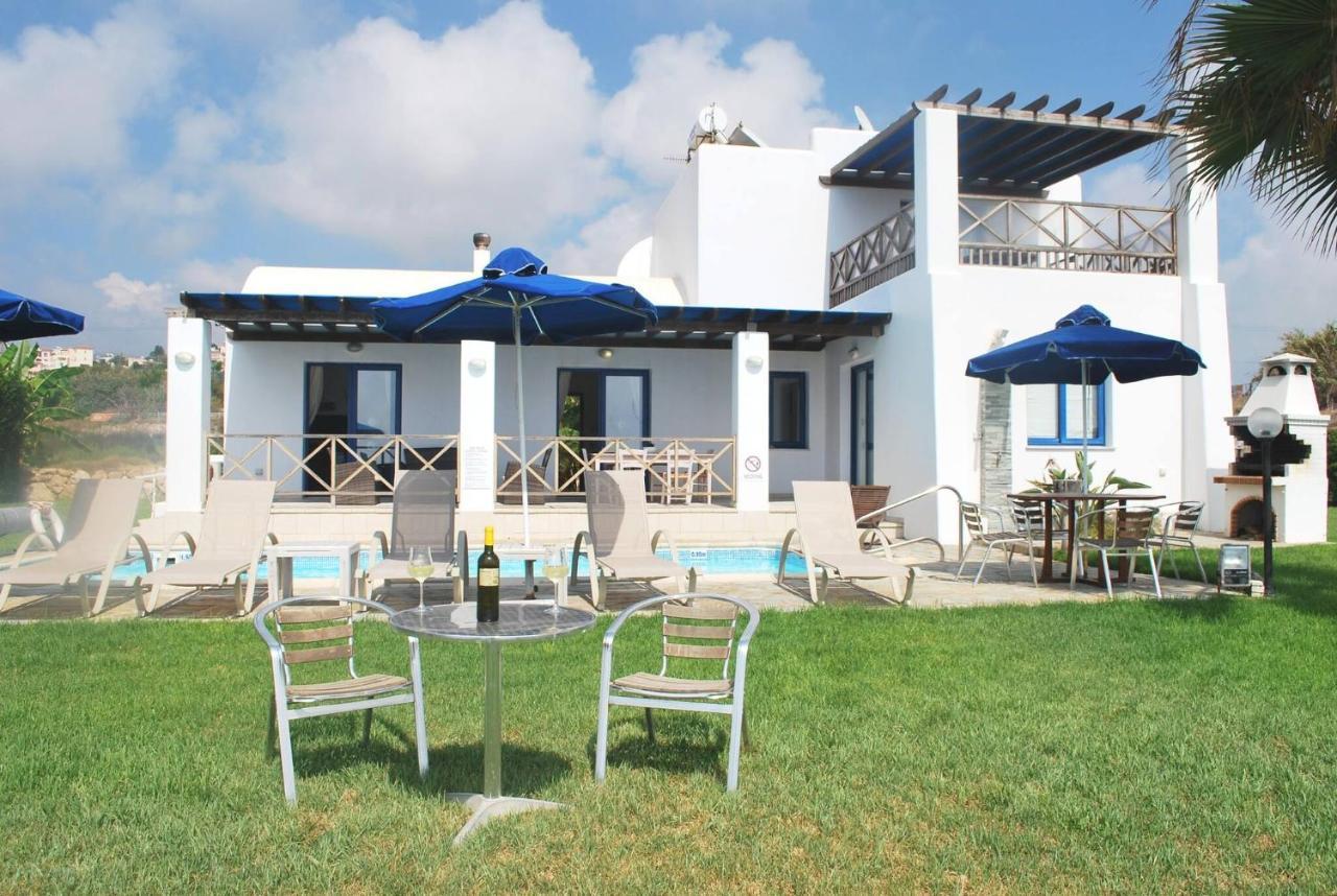 Sea Front Villa, Heated Private Pool, Amazing Location Paphos 323 Kissonerga Dış mekan fotoğraf