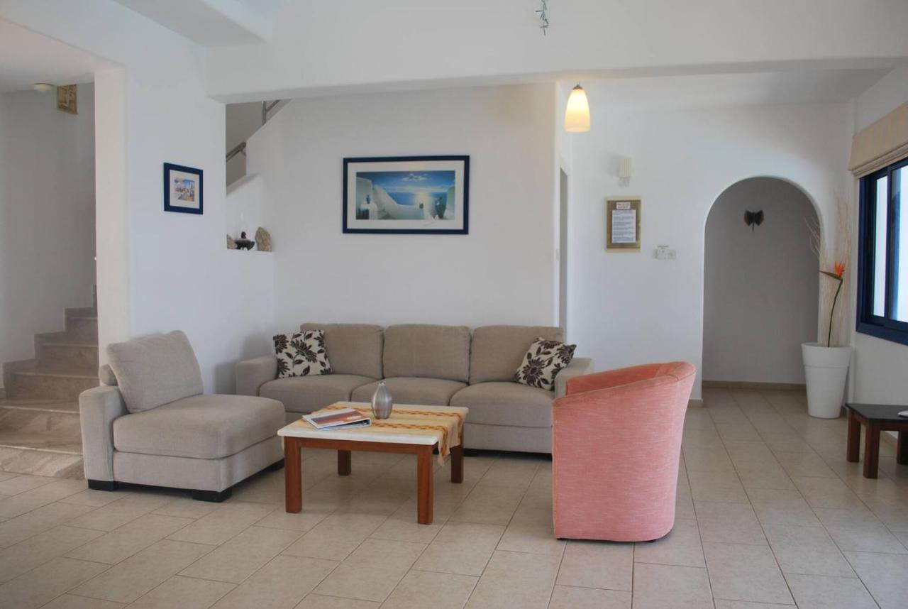 Sea Front Villa, Heated Private Pool, Amazing Location Paphos 323 Kissonerga Dış mekan fotoğraf