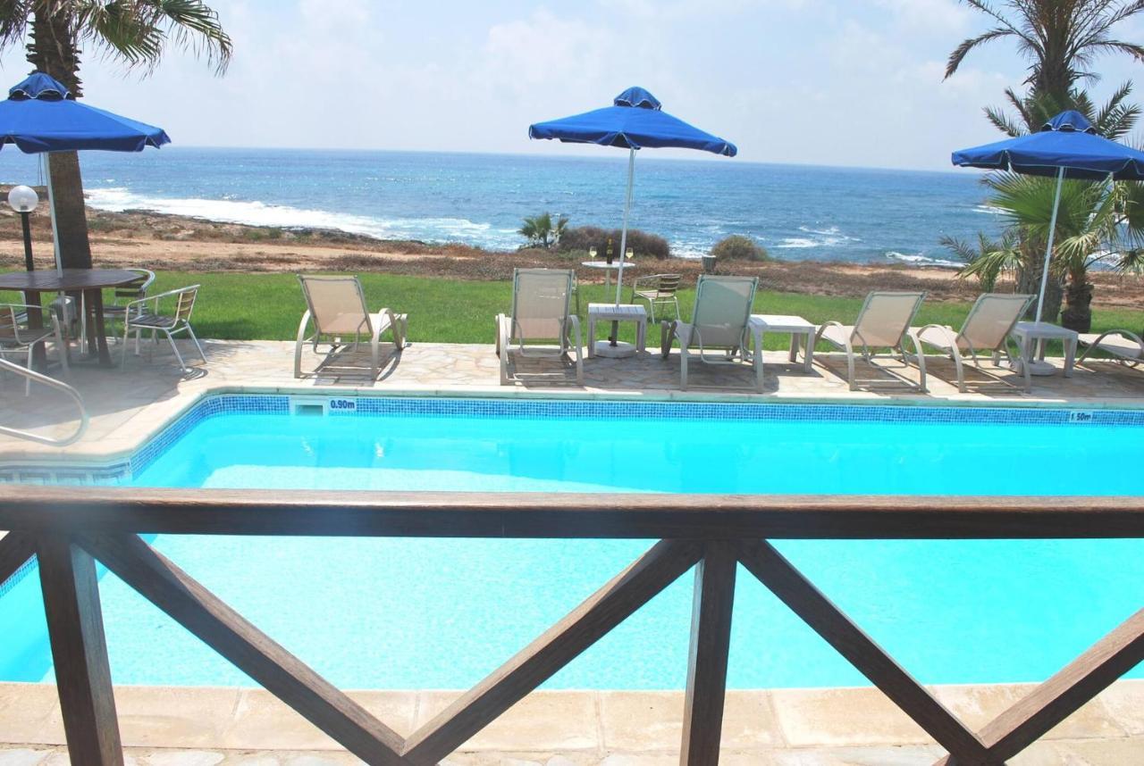 Sea Front Villa, Heated Private Pool, Amazing Location Paphos 323 Kissonerga Dış mekan fotoğraf