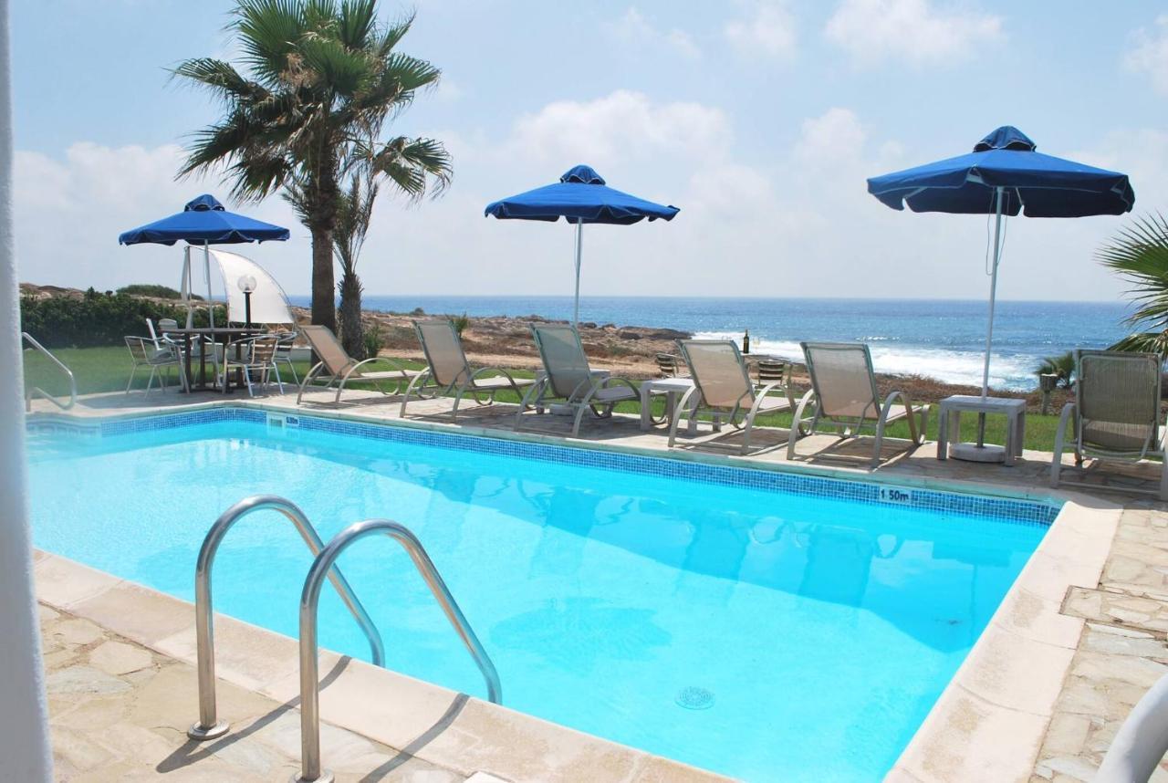 Sea Front Villa, Heated Private Pool, Amazing Location Paphos 323 Kissonerga Dış mekan fotoğraf