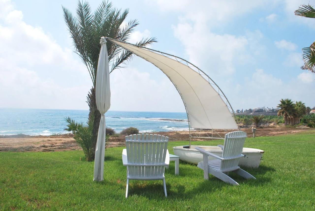Sea Front Villa, Heated Private Pool, Amazing Location Paphos 323 Kissonerga Dış mekan fotoğraf